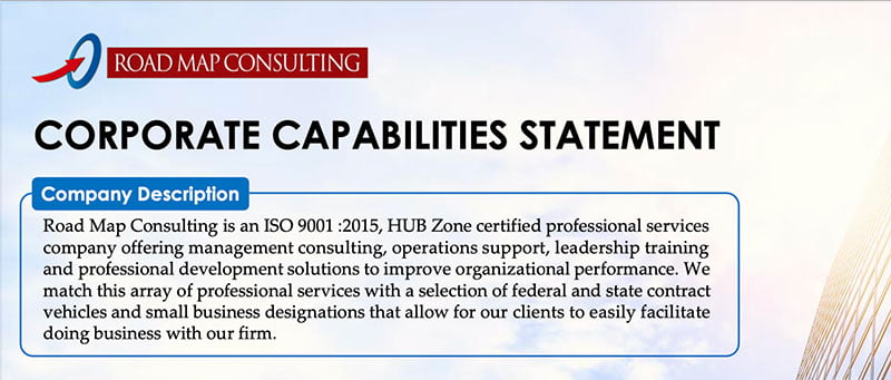 Corporate Capabilities Statement